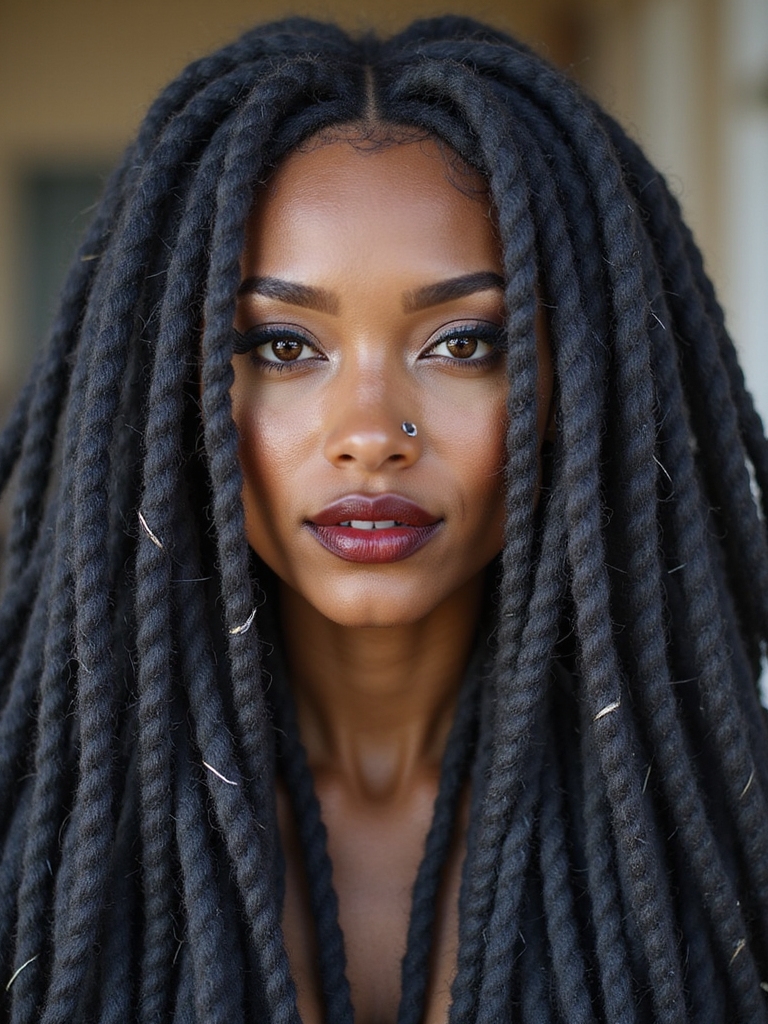 wool dreadlocks add texture