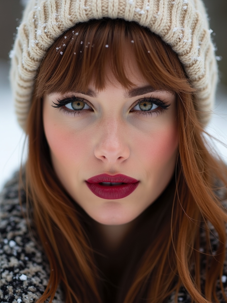 bangs preserved under hats