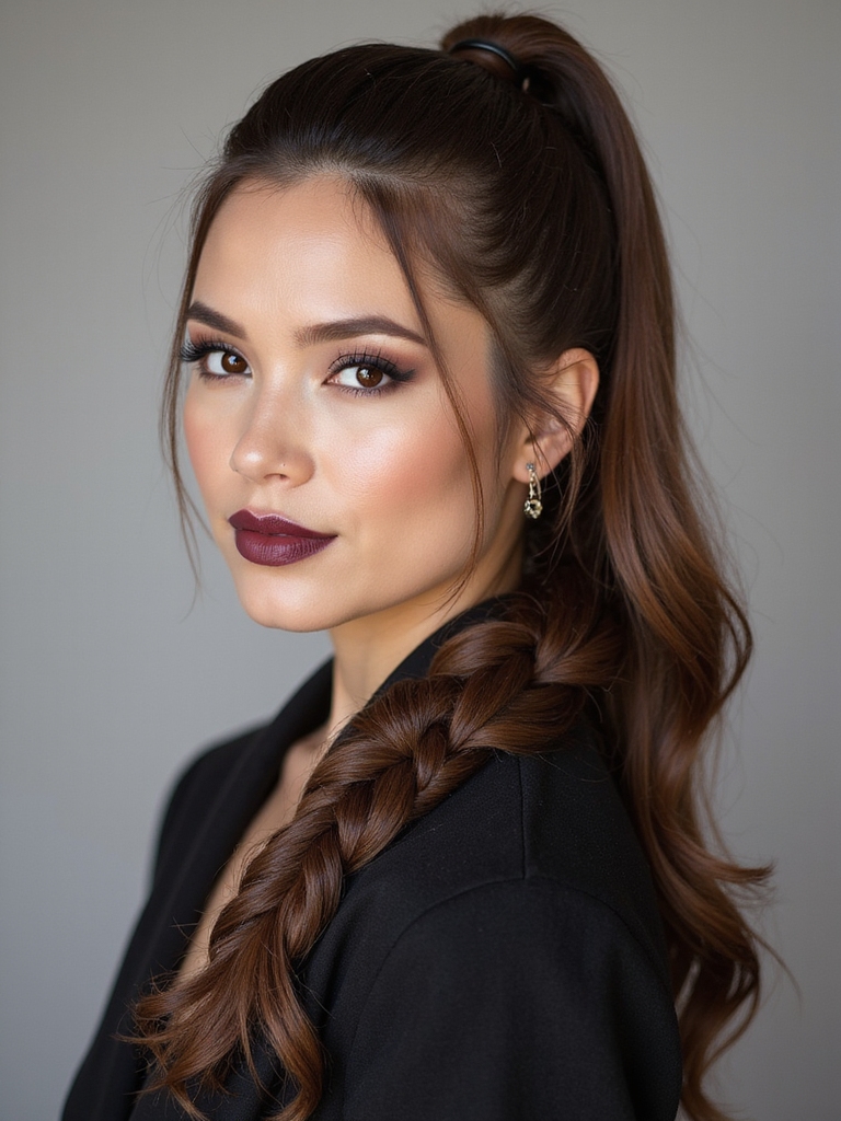 braided base for secure ponytail