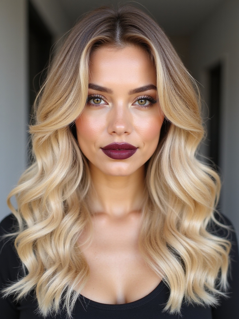 buttery blonde soft contrast