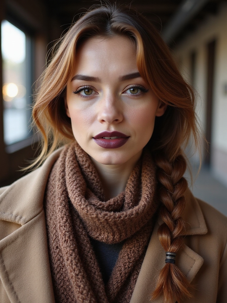 casual undone fishtail peek