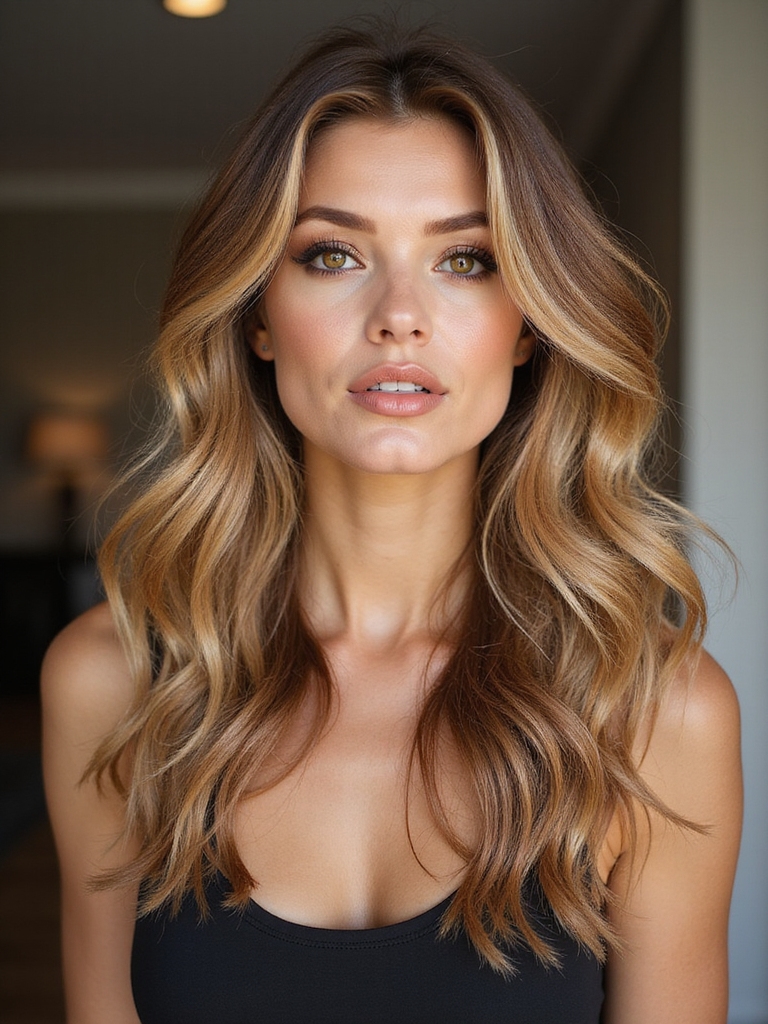 chestnut rooted blonde warmth