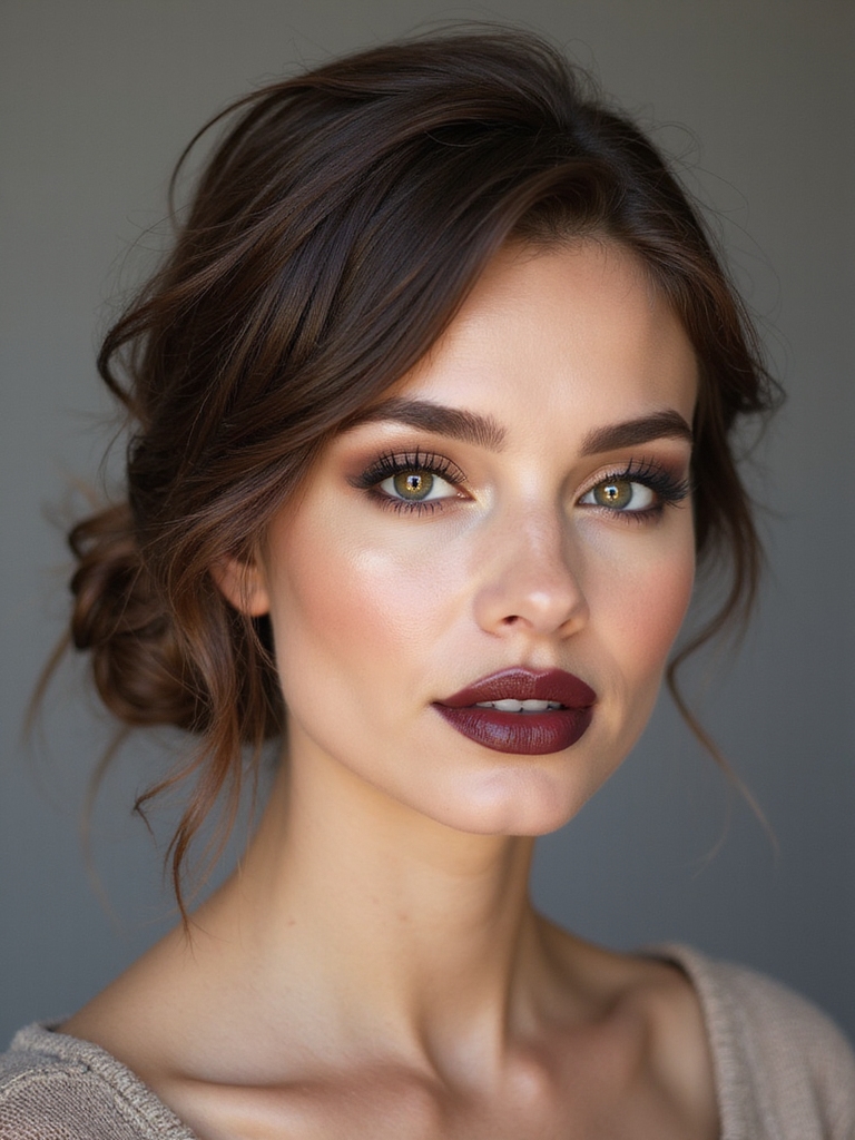 chic low messy bun