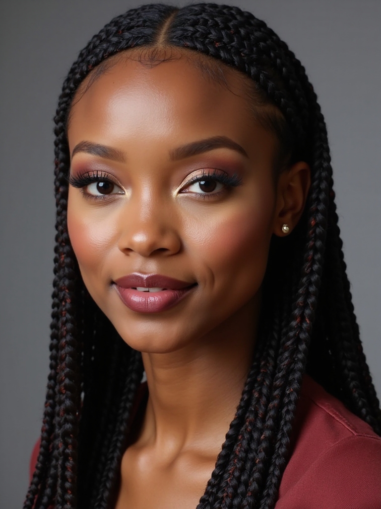 clean protective cornrow patterns