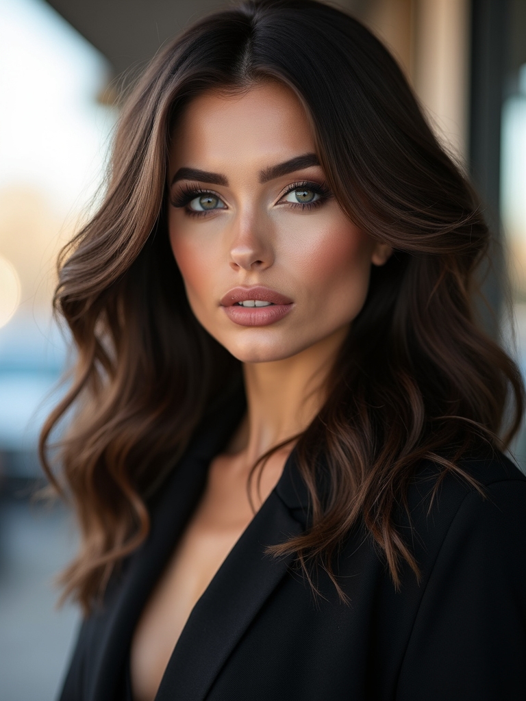 cool tone smoky brown gloss