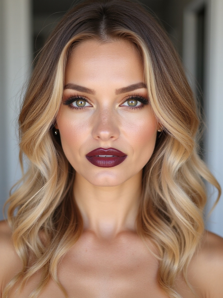 creamy near platinum with lowlights