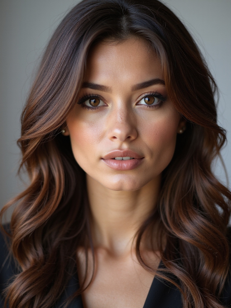 deep coffee brown with copper