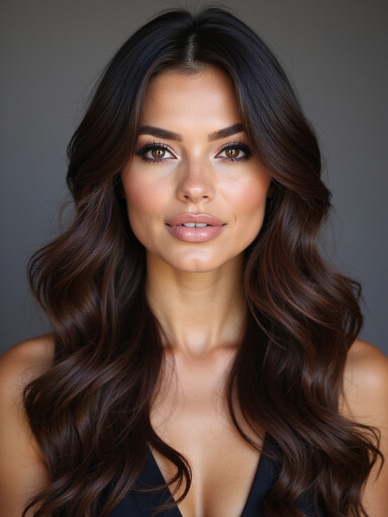 deep rich winter brunette