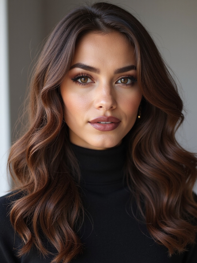 deep side parted soft waves
