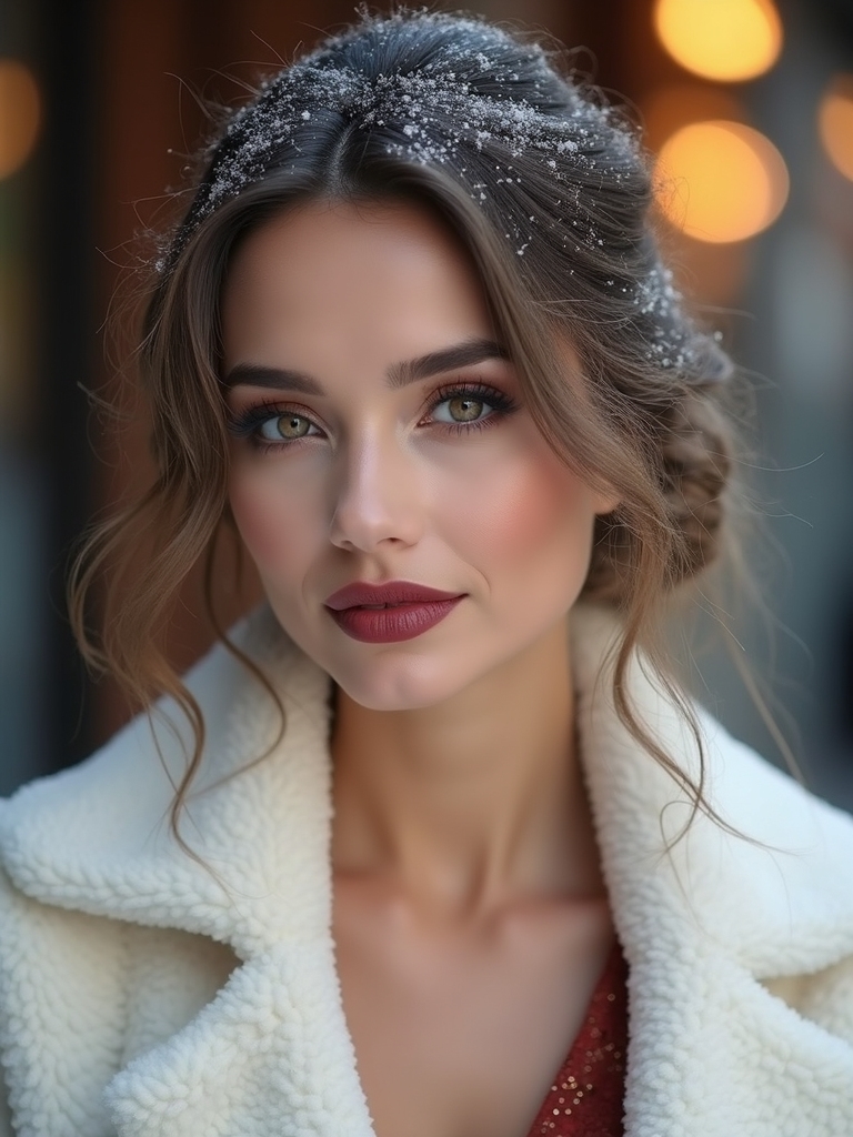 effortlessly polished winter hair
