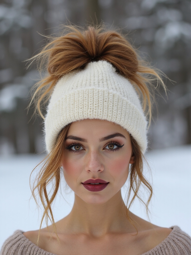 Beanie Messy Bun