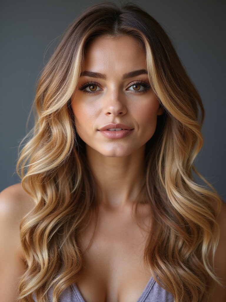 golden bronde with grow out
