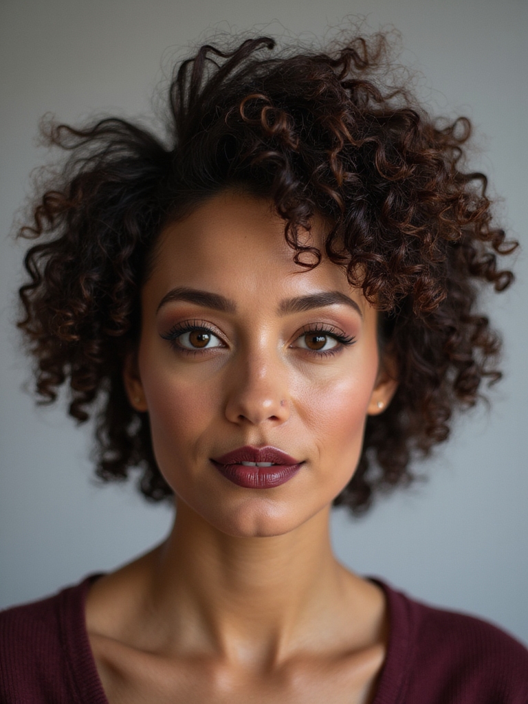 hydrating scrunched short curls