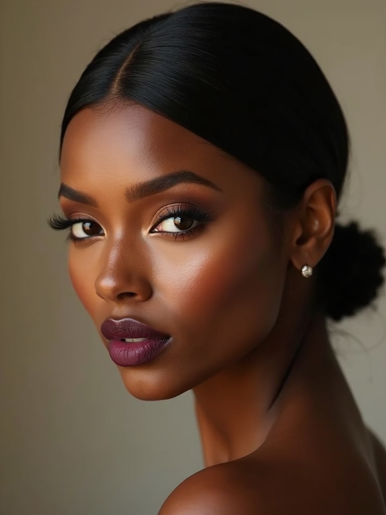 low ponytail with protection