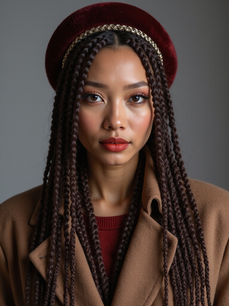 low profile halo braid beneath
