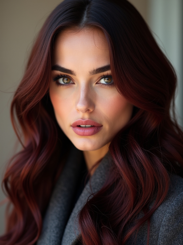 mahogany burgundy elegant drama