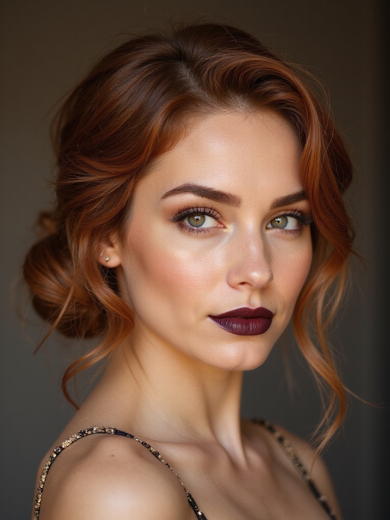 messy low bun tendril styling