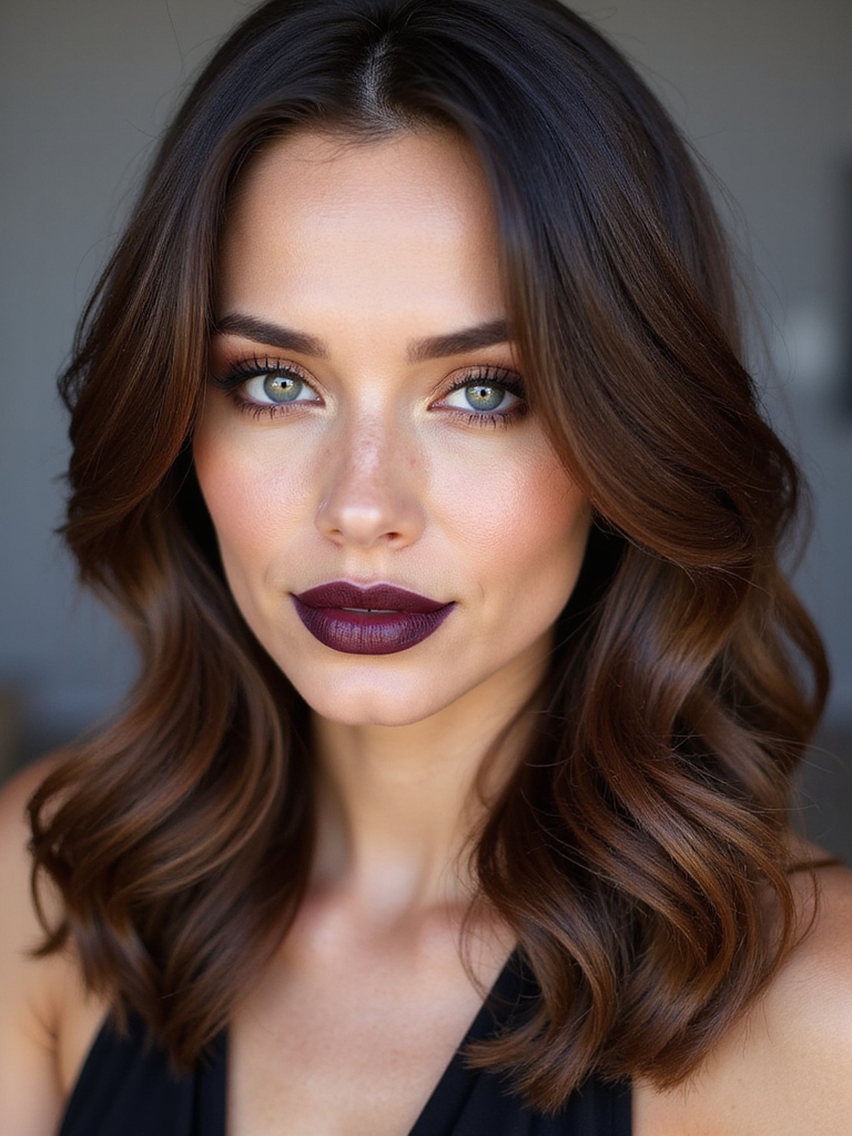 midnight brown with caramel