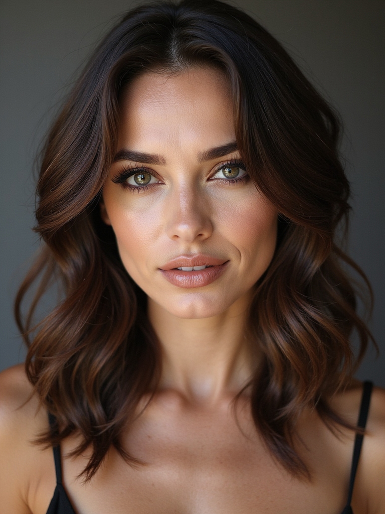 neutral dark brown sombre
