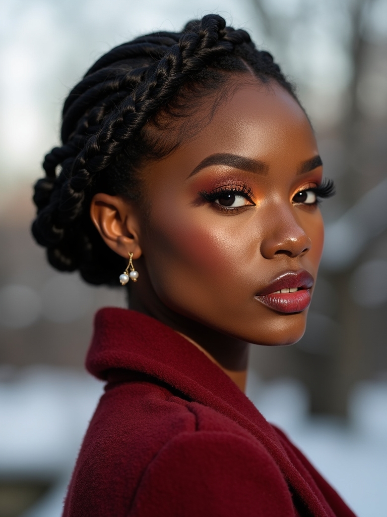 protective halo braid with pins