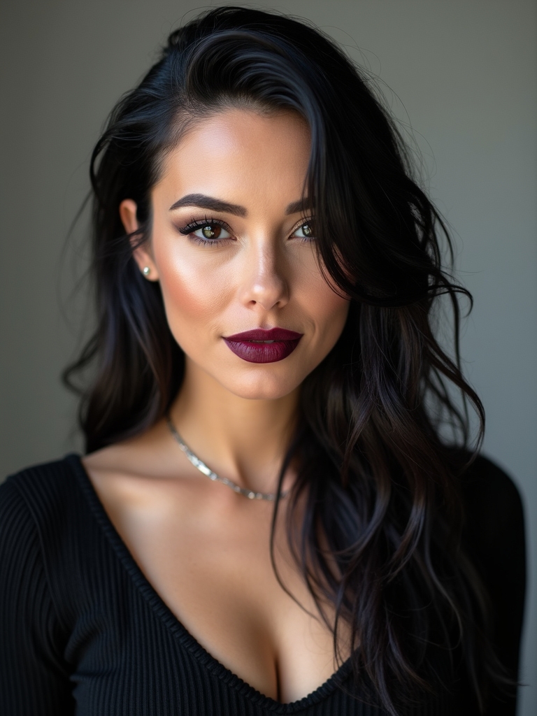 slicked back wet textured style