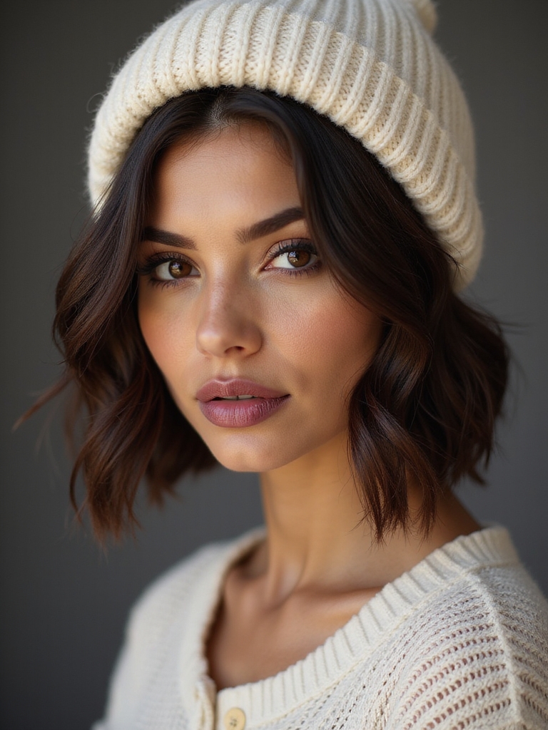 slouchy beanie short hair tricks