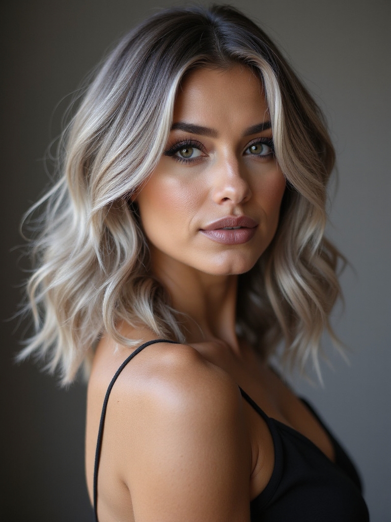 smoky ash balayage depth