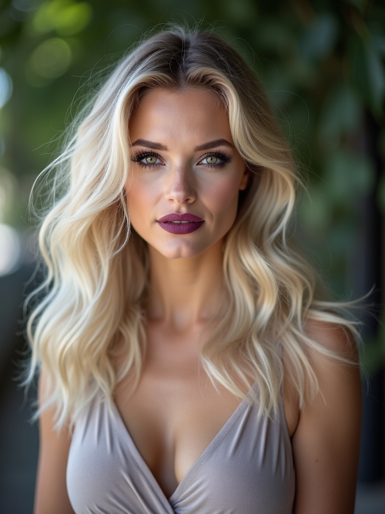 smoky beige violet toning