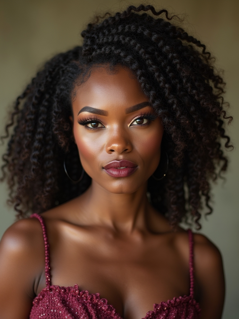 soft edged box braid puff