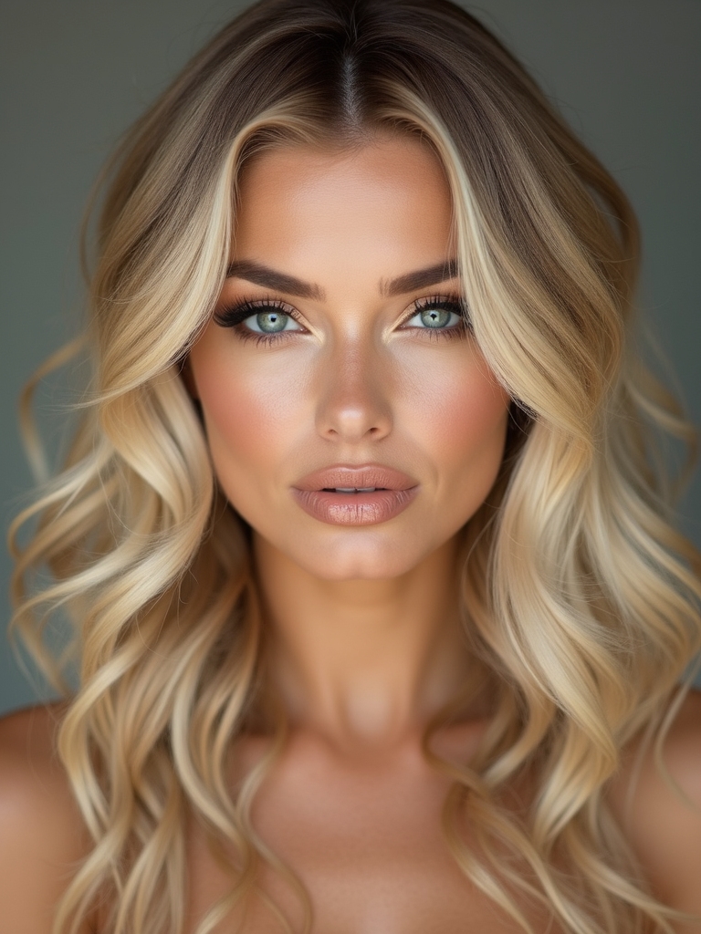 subtle champagne blonde sophistication