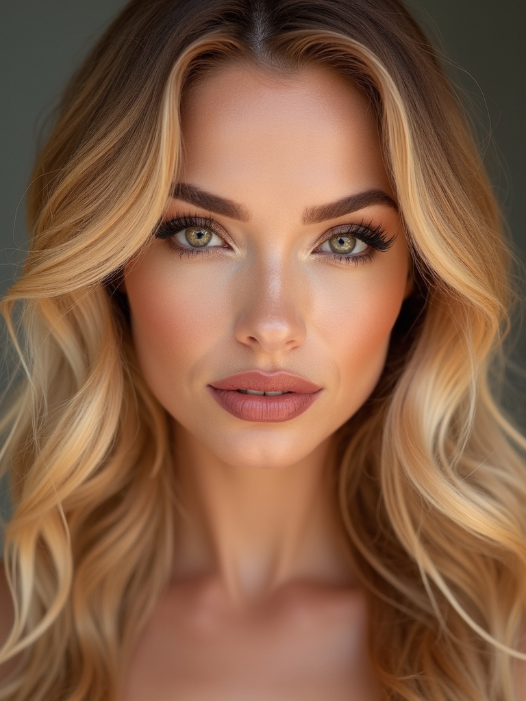 sun kissed subtle face framing