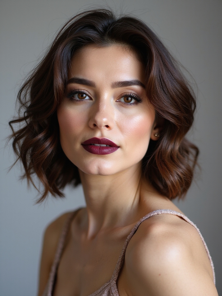 textured lob with piecey ends