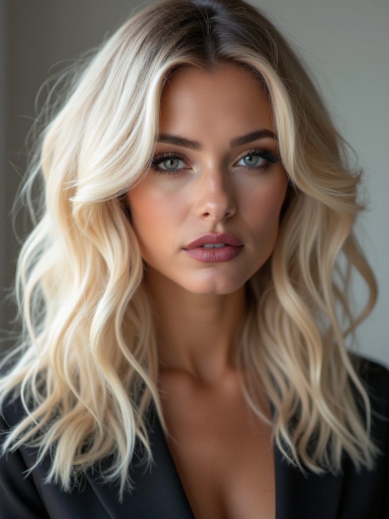 vibrant winter blonde styles