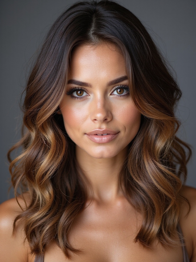 walnut brown with blonde