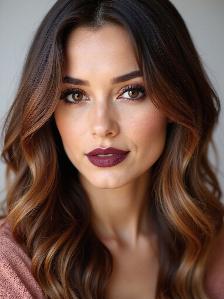 warm bronze sun kissed brunette