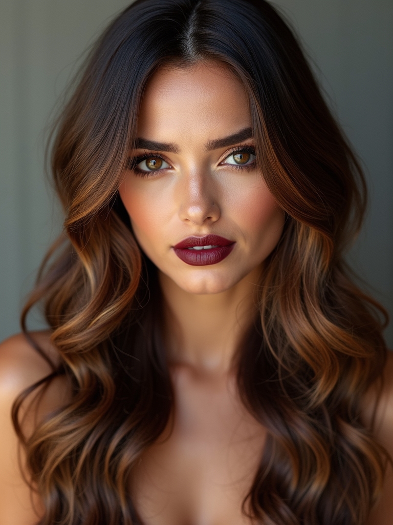 warm caramel melting into dark