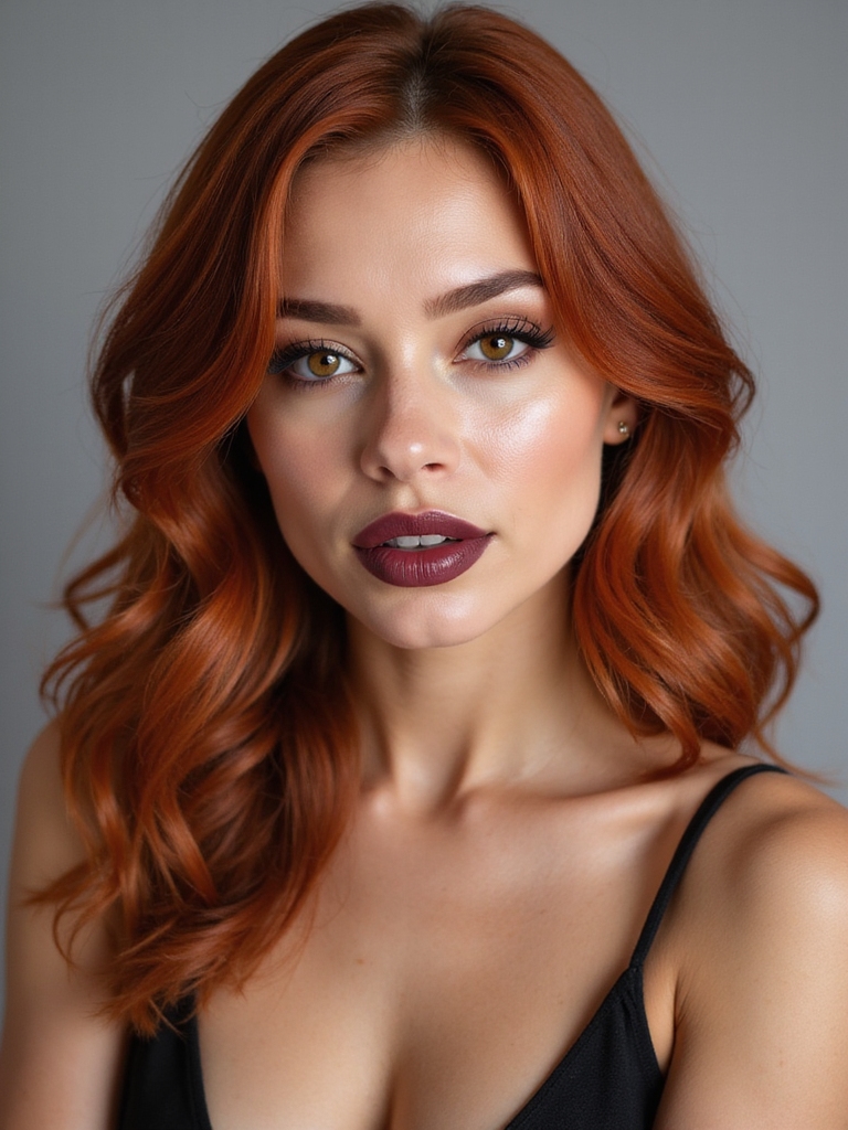 warm rustic copper waves